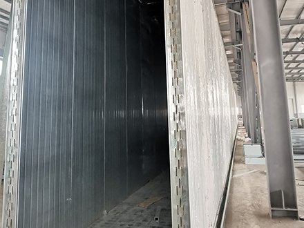 单面镀锌岩棉夹芯烘道板