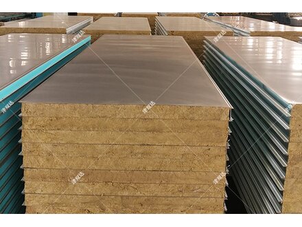 不锈钢岩棉夹芯板 食品厂房墙面板